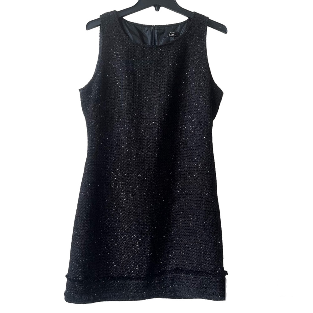 C2 STUDIO BLACK MINI DRESS SIZE L